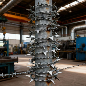 Nhà máy chất lượng cao mạ kẽm dao cạo dây thép gai Bảo vệ hàng rào dây thép gai ở định dạng cuộn dây - Product Image 6