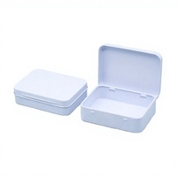 Boîte en métal rectangulaire pour clés USB, cartes, mini écouteurs, emballage cadeau personnalisé 95x70x25mm