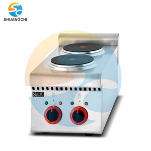 Nouveau Style Commercial Cuisinière Comptoir Électrique 2 <span class=keywords><strong>Plaque</strong></span> Chauffante Cuisinière En Acier Inoxydable Combinaison <span class=keywords><strong>Four</strong></span> Offre Spéciale - Product Image 1