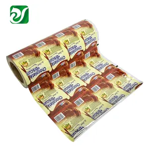 Easy Peel Plastic Cup Sealing Film Custom Printed VMPET Foil Chocolate Cup Lid Film Roll