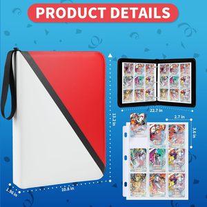 Classeur de cartes à échanger 9 pochettes, capacité 900 cartes, avec 50 protège-cartes pour cartes à collectionner et accessoires de jeu - Product Image 1