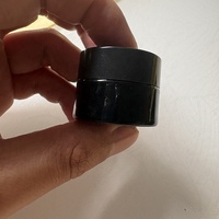 Pot en verre noir Mirone UV de 100 ml 7 g pour fleurs