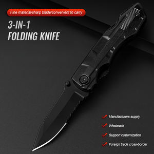 <span class=keywords><strong>HR</strong></span> acier inoxydable couteau pliant filet couteau bateau de pêche accessoires de pêche avec poignée facile à transporter Camping coupe de viande - Product Image 2