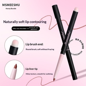 Mishu Delineador <span class=keywords><strong>de</strong></span> Labios <span class=keywords><strong>de</strong></span> Doble Punta, Resistente al Agua, Larga Duración, Acabado Mate, Definición y Modelado Natural, No se Desvanece, Tono Miel, Paquete 1121 - Product Image 2