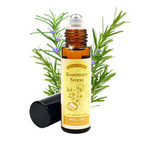 Huile Essentielle de Romarin Anti-Stress à Appliquer en Roll-on, Mélange d'Aromathérapie Naturelle Pure pour la Tension et la Concentration, 10ml