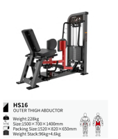 Vente en gros usine : Appareil de musculation commercial pour adducteurs et abducteurs des cuisses