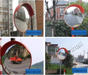 Зеркало дорожное выпуклое для помещений, 60 см, 80 см, 100 см, с высокой видимостью и широким углом обзора - Product Image 6