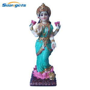 Gran oferta, artículo religioso de resina, estatua de dios hindú Laxmi - Product Image 3