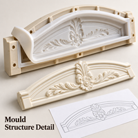 Moulure de fenêtre en résine Tietuo + noyau en silicone PU C291-G5, nettoyage facile, fabricant de Foshan, dessin OEM accepté