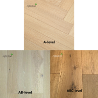 Plancher Cumaru à chevrons en chêne non fini Plancher Cumaru en chêne massif Plancher en bois dur en chêne