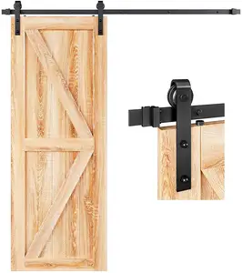 powder coating finish barn door hardware for wood door