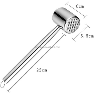 10 pollici in acciaio inox martello <span class=keywords><strong>di</strong></span> carne maglio inteneritore strumento per bistecca <span class=keywords><strong>di</strong></span> pollo maiale manzo e <span class=keywords><strong>vitello</strong></span> - Product Image 3