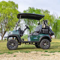 Voiturette de golf 2 places directement de l'usine, certifiée CE, pneus tout-terrain de 14 pouces, support OEM, livraison rapide, assistance après-vente 24h/24