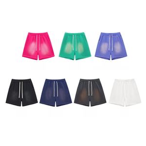 Pantalones Cortos de Hombre con Cordón, de Algodón Lavado, Tejido de 425 g/m², Estilo Casual, con Logotipo Personalizado, <span class=keywords><strong>Precio</strong></span> de Fábrica - Product Image 5