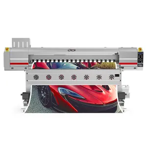 Hoge Resolutie 1.6M 1.9M Grote Automatische Inkjetprinters Rollen Naar Rol Flexo Vinyl Machine Print Eco-Solvent Printer