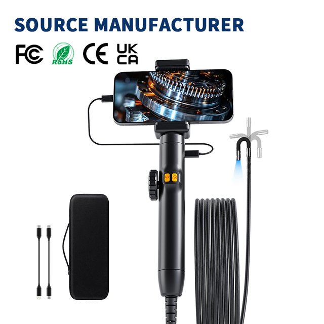 3.9mm ultra Thin Borescope Inspection Camera 360Waterproof Drainage Pipe Inspection Tool for Home Sewer Car Industrial Endoscope