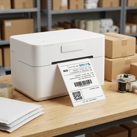 Cashino CSN-310, Dispositivo Portátil de Etiquetado Térmico Inalámbrico USB de 80 mm para Etiquetas de Logística y Almacén