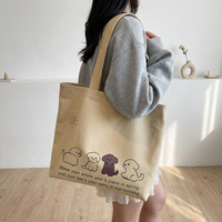 Sacs à dos scolaires promotionnels personnalisés en gros, sacs de shopping en toile vierge avec logo imprimé sur mesure, sacs à main écologiques en toile de coton