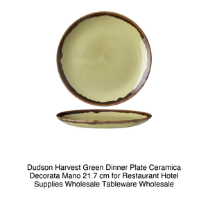 Plato de Cena Verde Dudson Harvest, Decorado a Mano, Cerámica, 21.7 cm, para Restaurante, Hotel, Vajilla al por Mayor - Product Image 2
