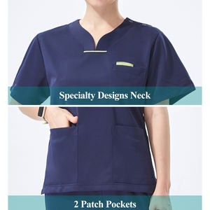 Hochwertige medizinische Uniform Kosmetikstudio Spa Arbeitsoberteile und Hosen schnell trocknend Gynäkologie Chirurgen-Outfit günstige Krankenhaus-Schrubben - Product Image 3