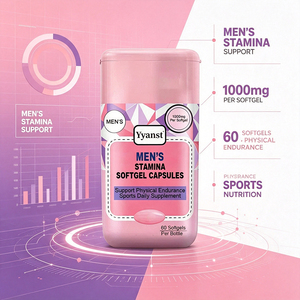 Capsules de gélules molles Stamina pour hommes 1000mg 60 unités – Booste l'endurance physique pour le sport, usage quotidien, supplément nutritionnel de fitness OEM - Product Image 6
