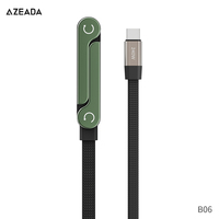 Cable USB Tipo-C a Tipo-C ZEADA OEM de 150 cm, PD240W, Carga Rápida, Supercarga con Soporte para Teléfono, para Android y Computadora
