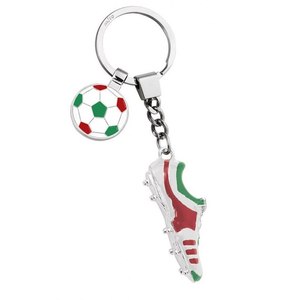 Portachiavi Scarpa da Calcio Italia con Ciondolo Pallone da Calcio, Accessorio in Metallo - Product Image 3