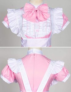 Nouveau style Anime japonais Cosplay <span class=keywords><strong>Sissy</strong></span>, Ensemble de costume de demoiselle d'honneur Lolita classique et mignon avec tablier fantaisie, Chaussettes, Vêtements de personnage en polyester - Product Image 2