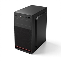 Boîtiers d'ordinateur de taille moyenne fournis par l'usine, boîtiers micro ATX pour bureau, logo personnalisé, panneau latéral ventilé