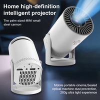 Mini projecteur LED portable filaire HY300, résolution HD 480P, type LCD Pico, prise USB Type-C, format de poche, haut-parleurs intégrés, 60 ANSI
