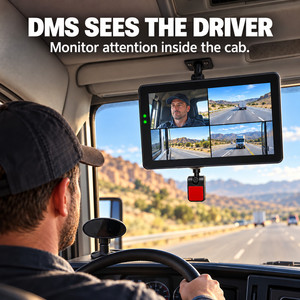 Sistema di Sicurezza per Flotte AI Mobile DVR DMS ADAS BSD Telecamere IP69K Touch Screen GPS 10.26" Monitoraggio Veicoli per Camion Pesanti e Flotte - Product Image 2