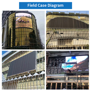 Lớn quảng cáo kỹ thuật số biển quảng cáo dấu hiệu Banner cong quảng cáo ngoài trời P8 Màn hình <span class=keywords><strong>LED</strong></span> Bảng hiển thị - Product Image 5