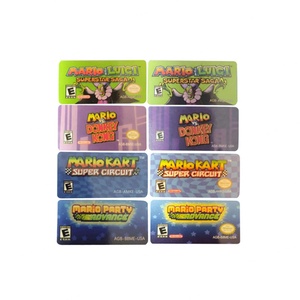 มาร์โลและลุยจิ ซูเปอร์สตาร์ ซาก้า คาร์ท ซูเปอร์ซิร์คิต ปาร์ตี้ แอดวานซ์ ปะทะ ดองกี้คอง สติ๊กเกอร์ตลับเกมวิดีโอสำหรับ gba เกมบอย - Product Image 1