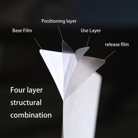 Für 4-Schicht Ultra-Dünne 150µm 3D Radian TPU Hydrogel Displayschutzfolie 120x180mm 92% Transparenz Weich HD Klar für 17