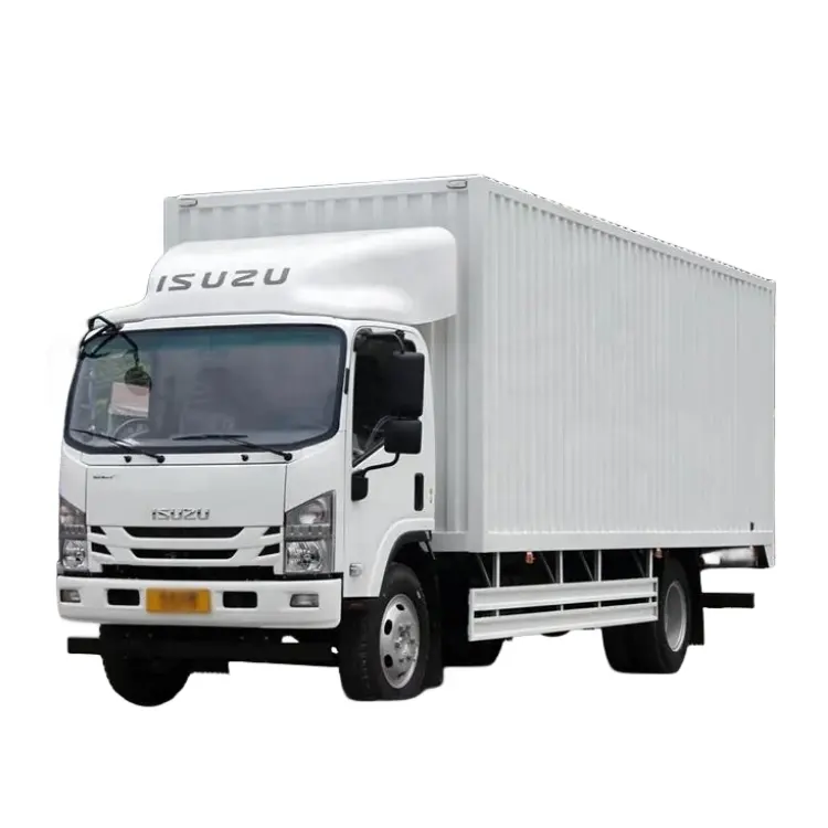 Precio de fábrica ISUZU 700P 10 Ton Mini Van Cargo Truck 4x2 Box Cargo Truck para la venta