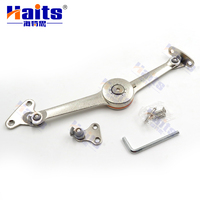 Support de porte d'armoire en alliage de zinc, finition nickel, réglable, pour maintenir la porte ouverte ou fermée, support d'angle pour porte d'armoire