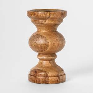 Portavelas de Madera Tallado a Mano para Sala de Estar - Product Image 6