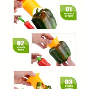 Descorazonador de pimienta personalizado, herramienta de descorazonador de Chile, venta al por mayor, descorazonador de pimienta Jalapeño - Product Image 5