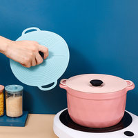 Couvre-aliments réutilisables en silicone sans BPA de 23 cm, couvercles à ventouse en silicone de haute qualité, multicolores, exportés de l'usine chinoise