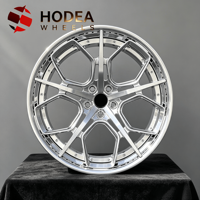 Nouvelles jantes en alliage forgé poli à 5 trous, 2 pièces, sur mesure, 18/18/19/2-/21/22 pouces, jantes concaves profondes pour BMW Mercedes Tesla Ford F150