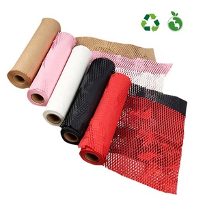 Eco-friendly Kraft <strong>Paper</strong> Packaging Cushioned Material Honeycomb <strong>Wrap</strong> Packaging <strong>Paper</strong> <strong>Roll</strong> Honeycomb <strong>Paper</strong> - Product Image 1