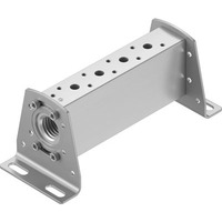 VABM-B10-30-N34-3-P53 Collecteur à 3 positions, alimentation en air pneumatique commune par solénoïde, interface NPT, corps en aluminium forgé 8026348