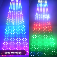 Bande LED intelligente flexible, adressable, double couche, 192 LED RGB, IP20, FPC, DC24V, 42W, télécommandée, découpable, pour divertissement