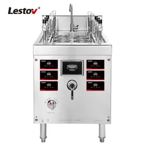 Lestov 6 cestas Máquina de cocina de pasta de inducción comercial de elevación automática para restaurante