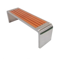Banc extérieur anti-corrosif moderne durable d'acier inoxydable de patio pour des loisirs de centre commercial de jardin de parc