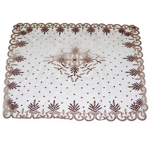 Vintage Floral Embroidery Net <b>Table</b> <b>Cover</b> Elegant Handmade Tablecloth for Dining Weddings Parties Home Decor - Product Image 1