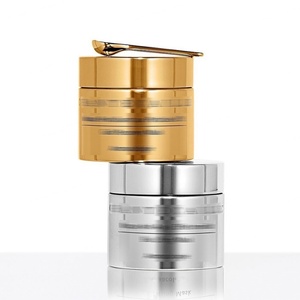 Hot Selling Luxury Electroplated Gold Cosmetic Cream Glass Jar Glass Cream Jar Cosmetic <b>Container</b> - Product Image 1