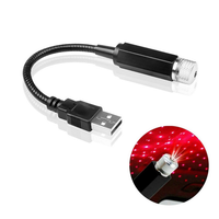 Lumière intérieure de toit de voiture, éclairage LED d'ambiance, projecteur laser étoilé, lumières ambiantes, kit de décoration automobile USB, éclairage de plafond étoilé