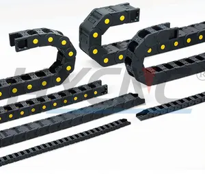 50*100 150 Anti Noise Enclosed Wire Carriers Drag Tow Chain Plastic Nylon Cable Carrier Cable Chains Bulk