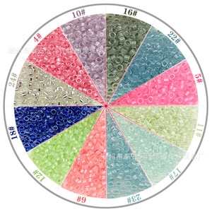 ลูกปัดแก้วปักด้วยเครื่องจักร ขนาด 2.5 มม. ทรงกลม สีสันสดใส รูใหญ่ สำหรับตกแต่งชุด ขายส่ง - Product Image 1
